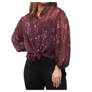 NEW INSIGHT printed blouse in pink leopard